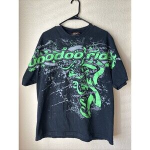 Dale Earnhardt JR Voodoo Ride T-Shirt JR Nation Black Skull NASCAR Men’s Size XL